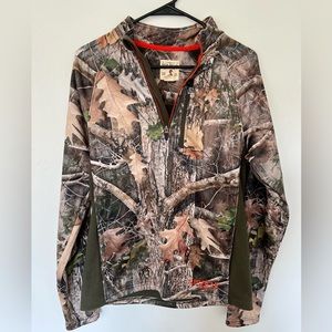 RedHead camo quarter zip sweatshirt size S